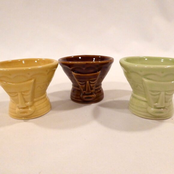 NEW 2005 DEREK YANIGER HUKILAU JUNGLE BEAT CERAMIC TIKI SHOT SET LE #83/150 - Picture 5 of 10